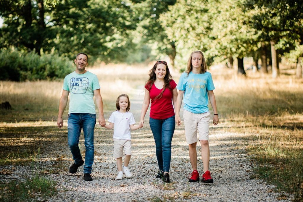 Fotografii cu familia în… pădure